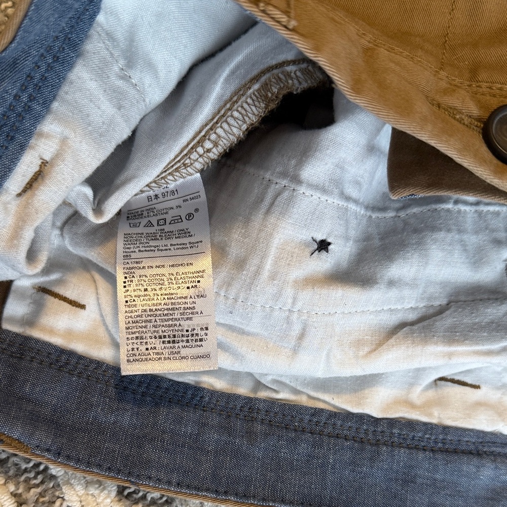 GAP // MENS STRAIGHT STRETCH KHAKIS (1) - Picture 4 of 6